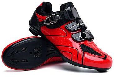 حذاء جيد التهوية بأربطة ذات غلق ذاتي مناسب لركوب دراجة ماونتن بإطار سميك للطرق الوعرة