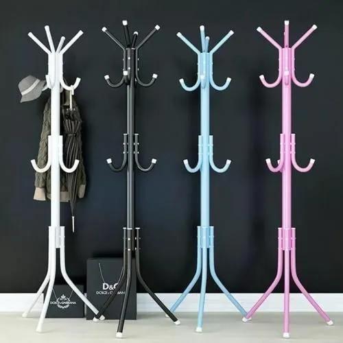 Multipurpose Handbags/Scurf/Hats/Coat Rack StandStrong and durable metallic build. Available in multiple colors Multifunctional rack, holds hats, coats, handbags. Stylish standing 