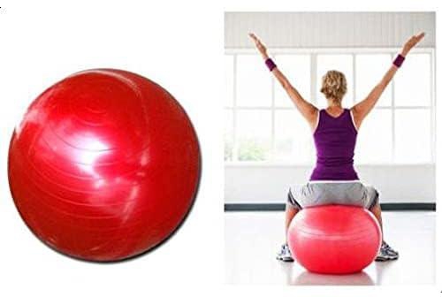 Yoga Ball Thick Explosion Proof Massage Bouncing Gymnastic Exercise Yoga Woman Lose Weight (Red)_ with two years guarantee of satisfaction and quality