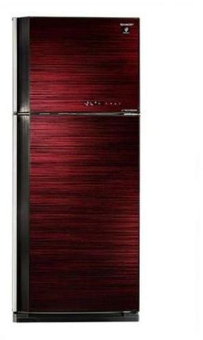 Sharp SJ-GV58A(RD) Refrigerator Inverter 2 GlassDoor&Cluster - 450 L- Red