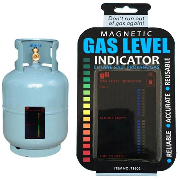 1Pc Propane Butane LPG Fuel Gas Tank Level Indicator Magnetic Gauge Caravan Bottle Temperature Measuring Stick