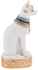 Generic Resin Egyptian Mau Cat Statue Sculpture Hand Carved Collectible White