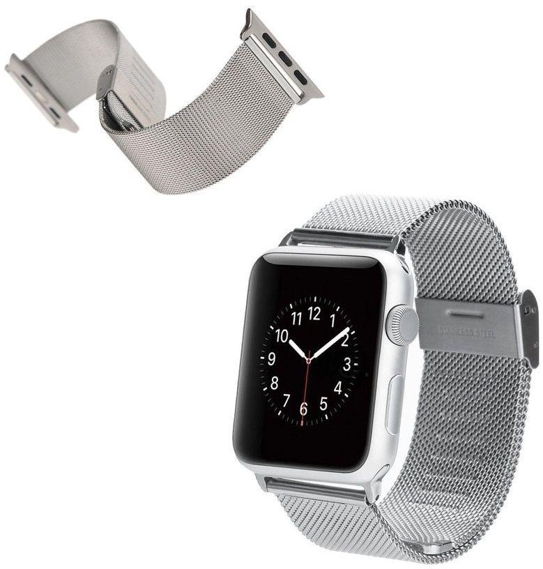 For Apple Watch 42mm - Stainless Steel Mesh Metal Buckle Band Strap For Apple Watch 42mm Silver