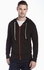 Kinetix - black cotton jersey hoodie