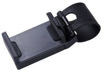Universal Car Steering Wheel Mobile Phone Holder For iPhone Samsung Smartphone Black