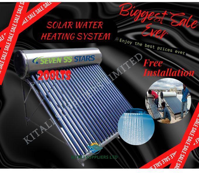 Seven Ss Stars Solar Water Heater System 200L