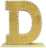 Decoration Letter D With Pearl - Gold
