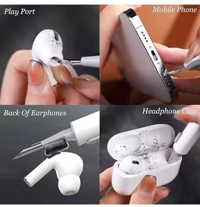 قلم تنظيف سماعات ايربودز متعدد الوظائف - مجموعة تنظيف سماعات الاذن بلوتوث - ادوات تنظيف لسماعات الاذن
