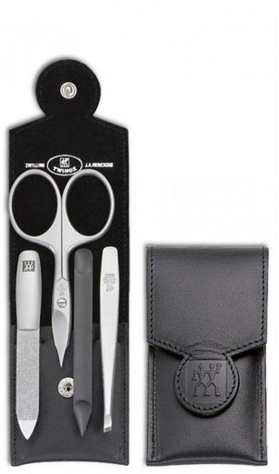Zwilling 98654004 Manicure Set - Russia Leather - Black - 4 Pcs.