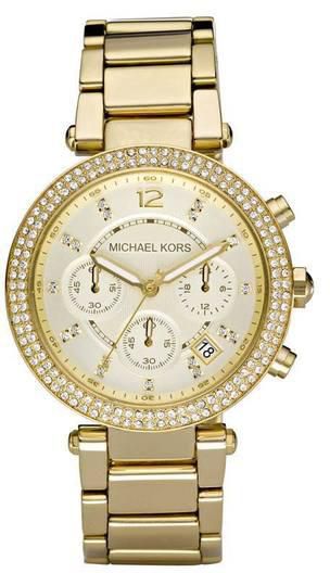 Michael Kors MK5354 Ladies Chronograph Stone Set Watch