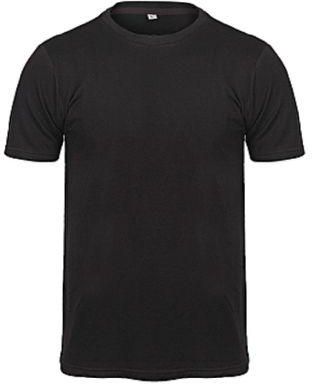 T-shirt Plain Black Color 100% Cotton Round Neck