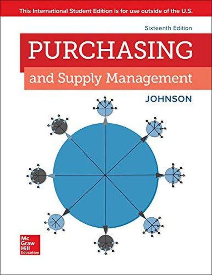 Mcgraw Hill Purchasing and Supply Management International Edition Ed 16
