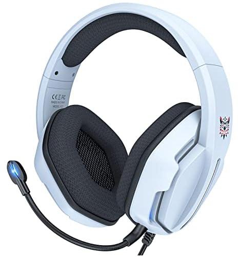 Onikuma X27 RGB Stereo Surround Omnidirectional Noise Canceling Mic Gaming Headset - White