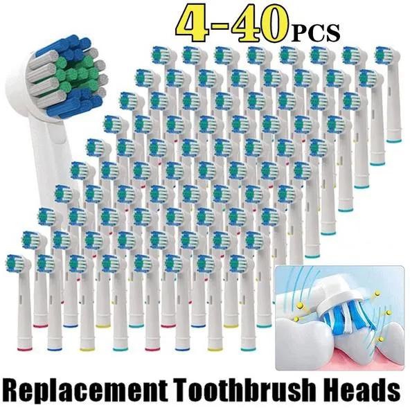 4-40pcs Tooth Brush Heads Set Replacement Electric Tooth Brush Heads
