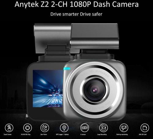 Generic Anytek Q2 Newest Car DVR DVRS Radar Detector FHD 1296P WIFI Video Recorder Cam Dash Camera ADAS LDWS Magnetic Support SAISUO(Black)