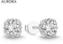 Auroses Winter Edition Earrings 925 Sterling Silver 18K White Gold Plated