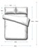 طقم شرشف سرير عصري مفعم بالحياة من 4 قطع بوليستر متعدد الألوان 150x200سم