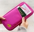 Pink Travel Passport Credit ID Card Cash Wallet Purse Holder Case Document Bag