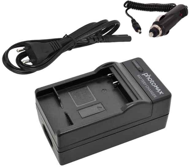 photoMAX For Panasonic BCF10 Battery Charger with EU Cable