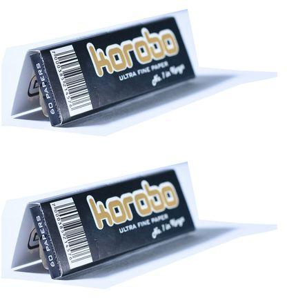 Generic Korobo Premium Brown 2 Booklets Stack Rolling Papers (@ 60 leaves)