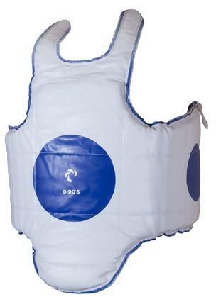 Taekwondo Double Face Chest Guard - Blue/Red Size M
