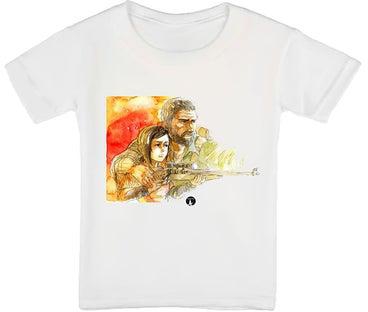 Round Neck Last Of Us Printed Short Sleeves T-Shirt White