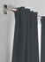 Linen Curtain Dark Grey 280x140cm