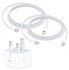 3-Pack 20W USB-C Power Adapter, USB to Lightning to USB-C Cable 1m and USB-C Cable 1m white