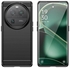 Oppo Find X6 Pro 5G Cover , Carbon Fiber Pattern Case, Anti-Slip Case, Slim Shock Absorption Cover - Black