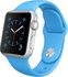 Apple Watch MLC52AE/A 42mm Silver Aluminum Case with Blue Sport Band