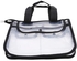 MARGOUN Large Cosmetic Bag Transparent PVC Waterproof Women Handbag Beauty Case Travel Organizer Beach Toiletry Pouch Clear Makeup Bag