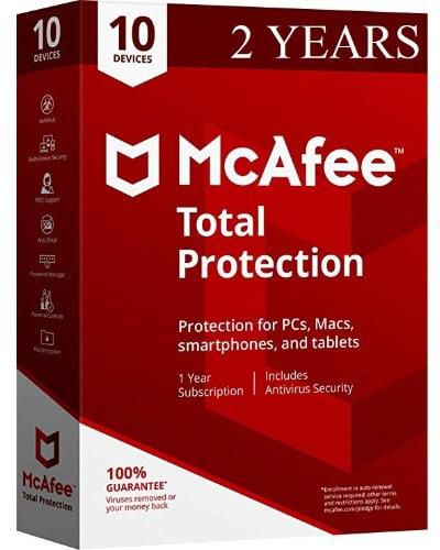 Total Protection 2019 Antivirus - 10 Devices [PC/Mac Download], 2 Years (Subscription)