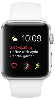 Apple Watch Series 1 42mm Silver Aluminum - White Sport Band