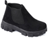 Ice Club Slip On Suede Ankle Boots With Chunky Sole - Black