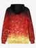 Plus Size 3D Sparkles Christmas Tree Flocking Lined Front Pocket Pullover Hoodie - 4xl