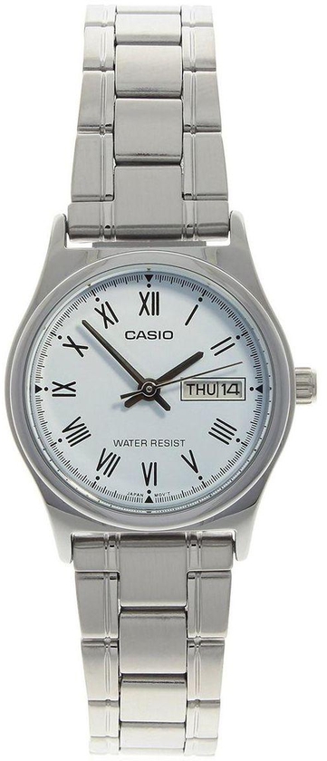 Casio Women Blue Dial Stainless Steel Band Dress Watch - LTP-V006D-2BUDF