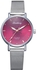 Watches For Women Luxury Silver Popular Pink Dial Flowers Metal Ladies Bracelet Quartz Clock Ladies Wrist Watch New Clock