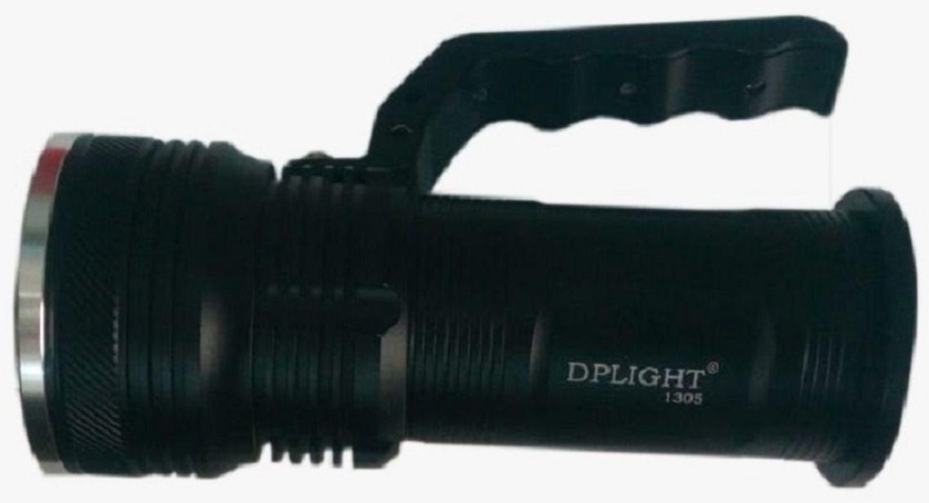 Dp Light Rechargeable LED Based Lighting Flashlight/Torch - Black