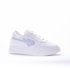 Heart-drawing Flat Leather Sneakers - White Bluy Sky Lifestylesh KO-46