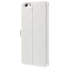 Magnetic Textured PU Leather Stand Cover for iPhone 6 4.7 inch – White