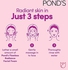 Pond's Flawless Radiance Facial Foam Cleansing & exfoliating with Niacinamide and Vitamin E, Even-tone Glow, gives blemish-free skin,100ml