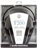 Audio-Technica ATH-T200 Closed-Back Dynamic Headphones with 40mm Driver - Black
