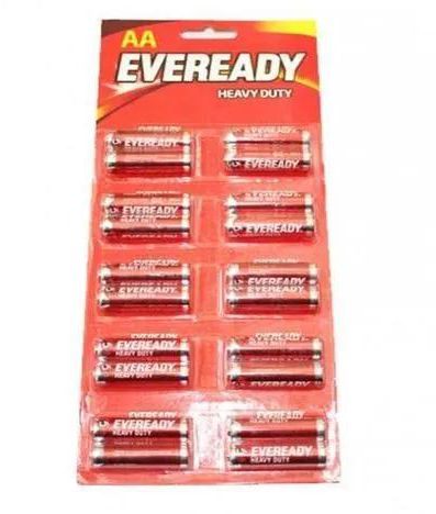 20pcs Eveready AA Heavy Duty Long Lasting AA Batteries for Tvs, Toys,Remotes,Cameras