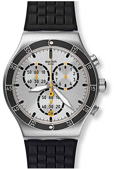 Swatch YVS420G Silicone Watch - Black