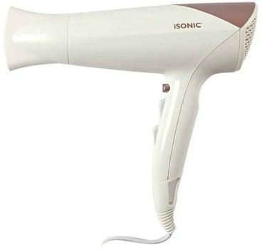 Electric Hair Dryer White/Brown