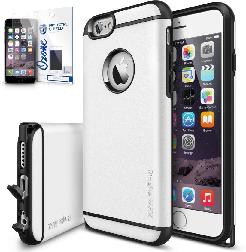 Ringke Max Double Layer Heavy Duty Shock Absorption Case & Ozone Screen Guard for  Apple iPhone 6