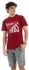Mesery Cotton Printed T-Shirt For Men - Maroon