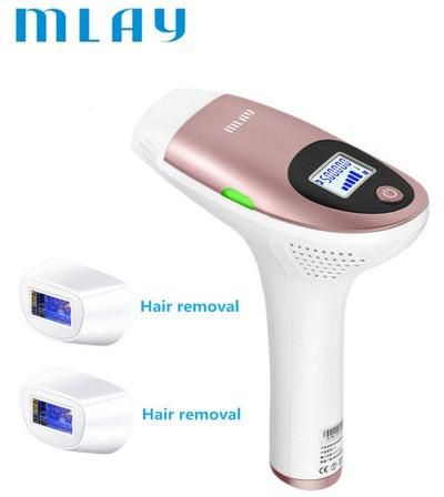 جهاز إزالة الشعر المنزلي والليزري بتقنية IPL مع مصباحين لإزالة الشعر زهري