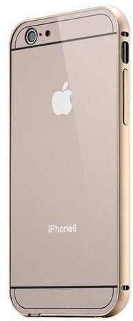 Ultra Thin Metal Bumper With Back plate Case Cover and Screen Protector  For iPhone 6 4.7"" / Gold