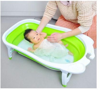 Generic Travel Highly Foldable Bath Tub, Baby Bathtub Green